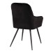 Armlehnstuhl >Harbo< (2er-Set) in Schwarz, Velour - 57x87x65cm (BxHxT)