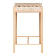 Barhocker >Abano< in Natur, Massivholz - 42x66,5x42cm (BxHxT)