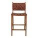 Barhocker >Perugia< in Braun, Leder - 46x101x45,5cm (BxHxT)