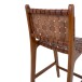 Barhocker >Perugia< in Braun, Leder - 46x101x45,5cm (BxHxT)