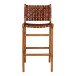 Barhocker >Perugia< in Braun, Leder - 46x101x45,5cm (BxHxT)