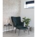 Relaxsessel >Glasgow< in Grün, Velour - 70x98x79cm (BxHxT)