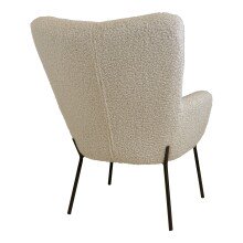 Relaxsessel >Glasgow< in Grau braun, Stoff - 70x98x79cm (BxHxT)