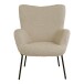 Relaxsessel >Glasgow< in Grau braun, Stoff - 70x98x79cm (BxHxT)