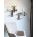 Relaxsessel >Glasgow< in Grau braun, Stoff - 70x98x79cm (BxHxT)