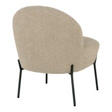 Relaxsessel >Glasgow< in Grau braun, Stoff - 57x71x66cm (BxHxT)