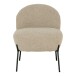 Relaxsessel >Glasgow< in Grau braun, Stoff - 57x71x66cm (BxHxT)