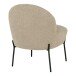 Relaxsessel >Glasgow< in Grau braun, Stoff - 57x71x66cm (BxHxT)