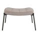 Fußhocker >Glasgow< in Graun-braun, Stoff - 61x36x41cm (BxHxT)