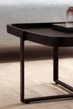 Couchtisch Sofatisch Massivholz Schwarz 65x65x35 cm Wohnzimmertisch