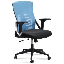 Bürostuhl Schreibtischstuhl Mesh Blau Drehstuhl...