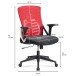 Bürostuhl Schreibtischstuhl Mesh Rot Drehstuhl Ergonomisch 120 kg