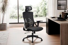 Bürostuhl Schreibtischstuhl Mesh Schwarz Drehstuhl Ergonomisch 120 kg
