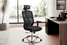 Bürostuhl Schreibtischstuhl Mesh Schwarz Drehstuhl Ergonomisch 120 kg