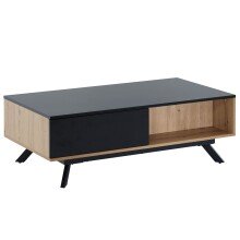 Couchtisch 110x60x38 cm MDF Eiche Wohnzimmertisch Sofatisch Rechteckig