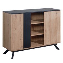 Sideboard 110x87x40 cm MDF Eiche Dekor Kommode Anrichte Standschrank