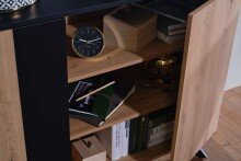 Sideboard 110x87x40 cm MDF Eiche Dekor Kommode Anrichte Standschrank