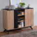 Sideboard 110x87x40 cm MDF Eiche Dekor Kommode Anrichte Standschrank