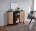 Sideboard 110x87x40 cm MDF Eiche Dekor Kommode Anrichte Standschrank