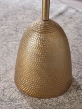 Beistelltisch Metall Sofatisch Ø 33 cm Tisch Wohnzimmertisch Rund Gold