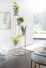 Blumenständer Blumensäule 36,5x107,5x36,5cm Marmor Weiß Pflanzenständer