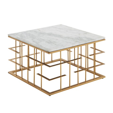 Couchtisch Echter Marmor Sofatisch 55x55 cm Tisch Wohnzimmertisch Eckig