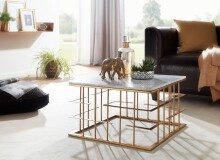 Couchtisch Echter Marmor Sofatisch 55x55 cm Tisch Wohnzimmertisch Eckig