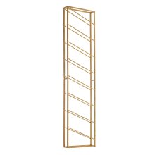 Weinregal Wand Gold 36x150x8 cm Flaschenregal Metall Regal Wein Groß