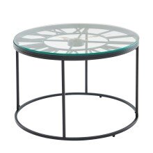 Couchtisch Glas Sofatisch Ø 60 cm Tisch...