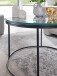 Couchtisch Glas Sofatisch Ø 60 cm Tisch Wohnzimmertisch Rund Schwarz