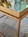 Couchtisch Glas Spiegel 60x60x41cm Sofatisch Wohnzimmertisch Gold Tisch