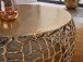 Couchtisch Metall Gold Sofatisch Ø 66 cm Tisch Wohnzimmertisch Rund