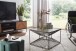 Couchtisch Glas 55x55x36 cm Sofatisch Wohnzimmertisch Tisch Quadratisch
