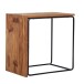 Beistelltisch Anstelltisch Massivholz Metall 45x30x45 cm Abstelltisch