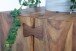 Beistelltisch Anstelltisch Massivholz Metall 45x30x45 cm Abstelltisch