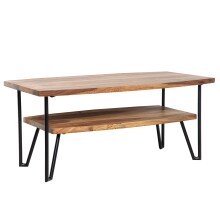 Couchtisch 90x50x40 cm Sofatisch Sheesham Massivholz...