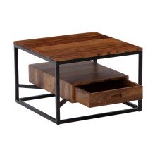 Couchtisch Sofatisch Massivholz 60x60x40 cm...