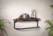 Wandregal 50x15x13 cm Massivholz Metall Hängeregal Regal Industrial