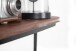 Wandregal 50x15x13 cm Massivholz Metall Hängeregal Regal Industrial