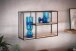 Wandregal Holz Metall 60x40x18 cm Hängeregal Regal Rechteckig Massiv