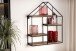 Wandregal Holz Metall 50x60x14 cm Hängeregal Regal Haus Industrial
