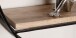 Wandregal Holz Metall 70x70x18 cm Hängeregal Regal Rund Massiv Modern