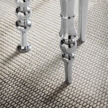 Beistelltisch Metall Silber Sofatisch 44x44x63 cm Wohnzimmertisch Rund