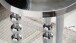 Beistelltisch Metall Silber Sofatisch 44x44x63 cm Wohnzimmertisch Rund