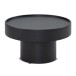 Couchtisch Pilzform Metall Schwarz 60x60x36 cm Wohnzimmertisch Rund