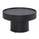 Couchtisch Pilzform Metall Schwarz 60x60x36 cm Wohnzimmertisch Rund