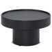 Couchtisch Pilzform Metall Schwarz 60x60x36 cm Wohnzimmertisch Rund