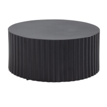 Couchtisch Sofatisch Metall Schwarz 67x67x31 cm Wohnzimmertisch Rund