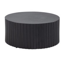 Couchtisch Sofatisch Metall Schwarz 67x67x31 cm Wohnzimmertisch Rund