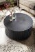 Couchtisch Sofatisch Metall Schwarz 67x67x31 cm Wohnzimmertisch Rund
